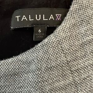 Talula Aritzia Grey Pleated Dress